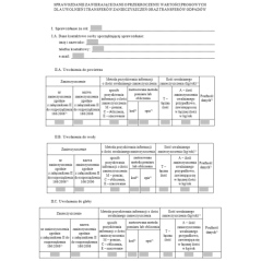 Sprawozdanie zawierające dane o przekroczeniu wartości progowych dla uwolnień i transferów zanieczyszczeń oraz transferów odpadów + Dane niezbędne do identyfikacji zakładu