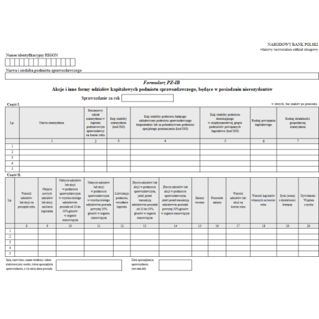 Formularz PZ-IB
