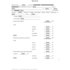 Protokół przyjęcia/zdania kwatery/lokalu mieszkalnego na podstawie decyzji Wojskowej Agencji Mieszkaniowej