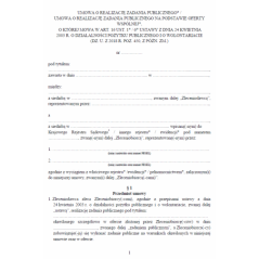 Umowa o realizację zadania publicznego / umowa o realizację zadania publicznego na podstawie oferty wspólnej, o której mowa w art. 16 ust. 1 / 6 ustawy z dnia 24 kwietnia 2003 r. o działalności pożytku publicznego i o wolontariacie