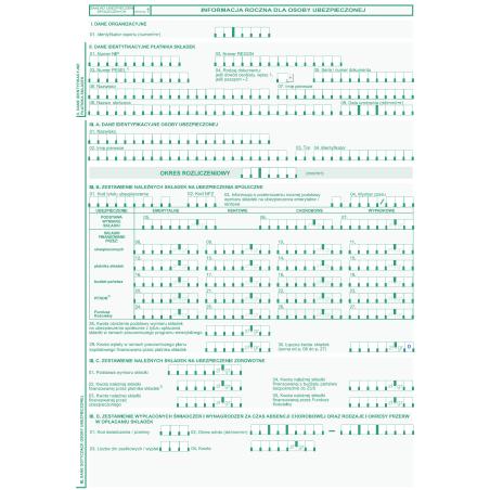 Informacja roczna dla osoby ubezpieczonej