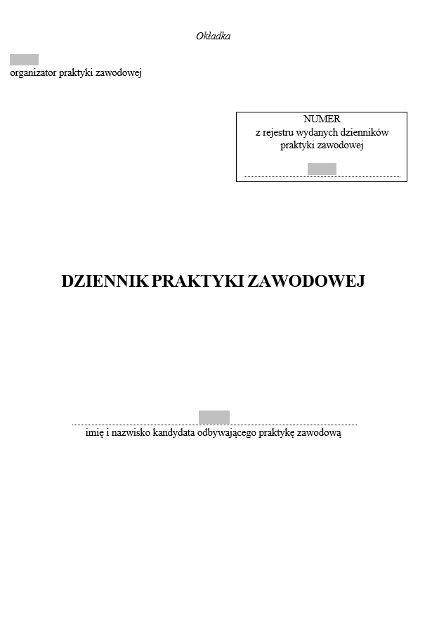 Dziennik praktyki zawodowej rzeczoznawcy majątkowego