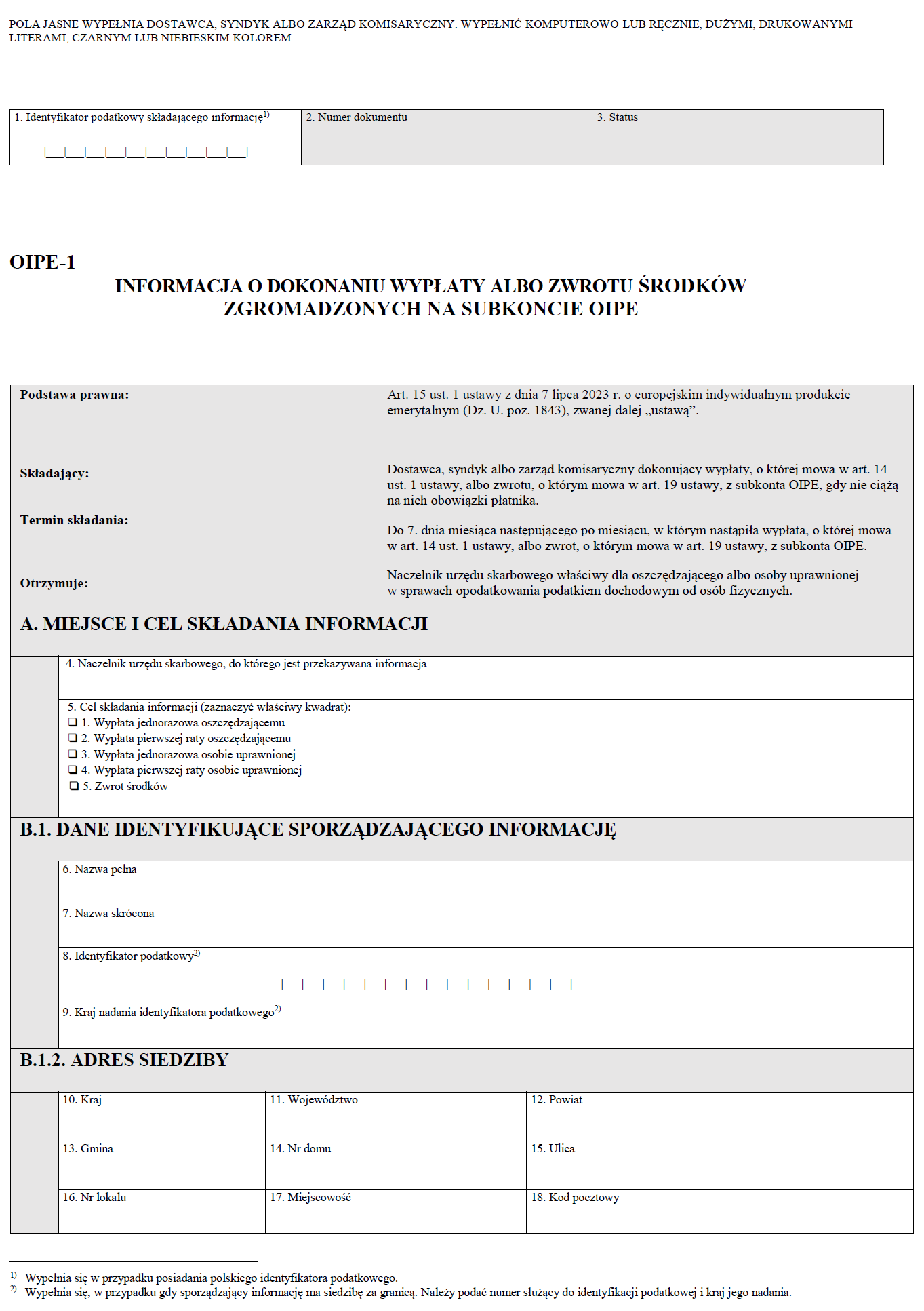 OIPE-1 - Europejski Program Emerytalny